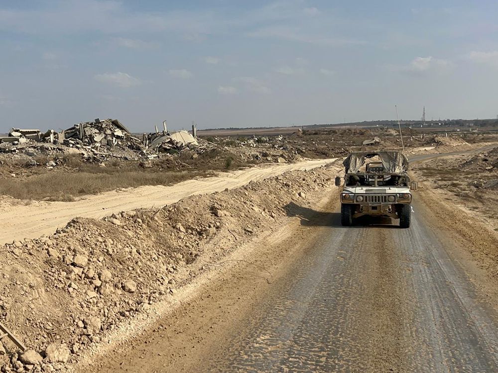 A road just outside the gates of Shejaiya in the Gaza Strip. A road just outside the gates of Shejaiya in the Gaza Strip.