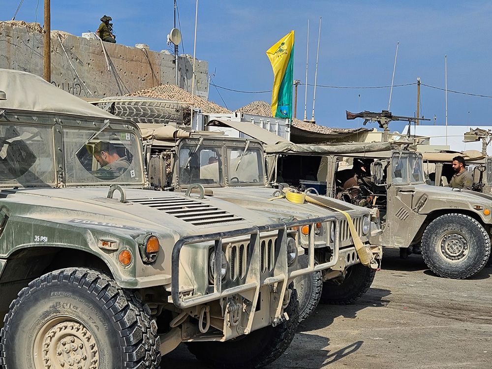 The Israeli base next to Shejaiya in the Gaza Strip. The Israeli base next to Shejaiya in the Gaza Strip.