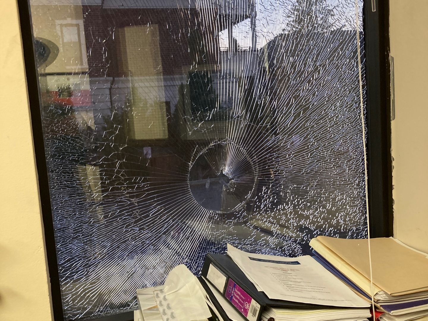  Police officers responded to reports of smashed windows, finding four shattered panes. Rabbi Joe Kanofsky said the community is shaken but determined not to be silenced.
