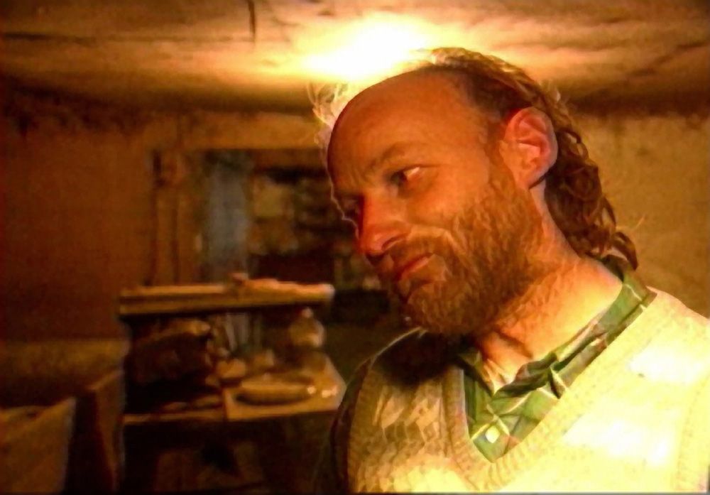 Serial killer Robert Pickton, at his farm in Port Coquitlam, B.C., in 2002.
