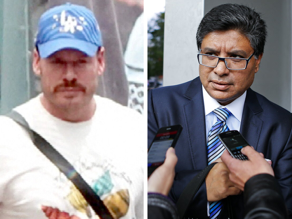 Ryan James Wedding, left, in an image released by the FBI in 2024, and Deepak Paradkar, right, in 2013.