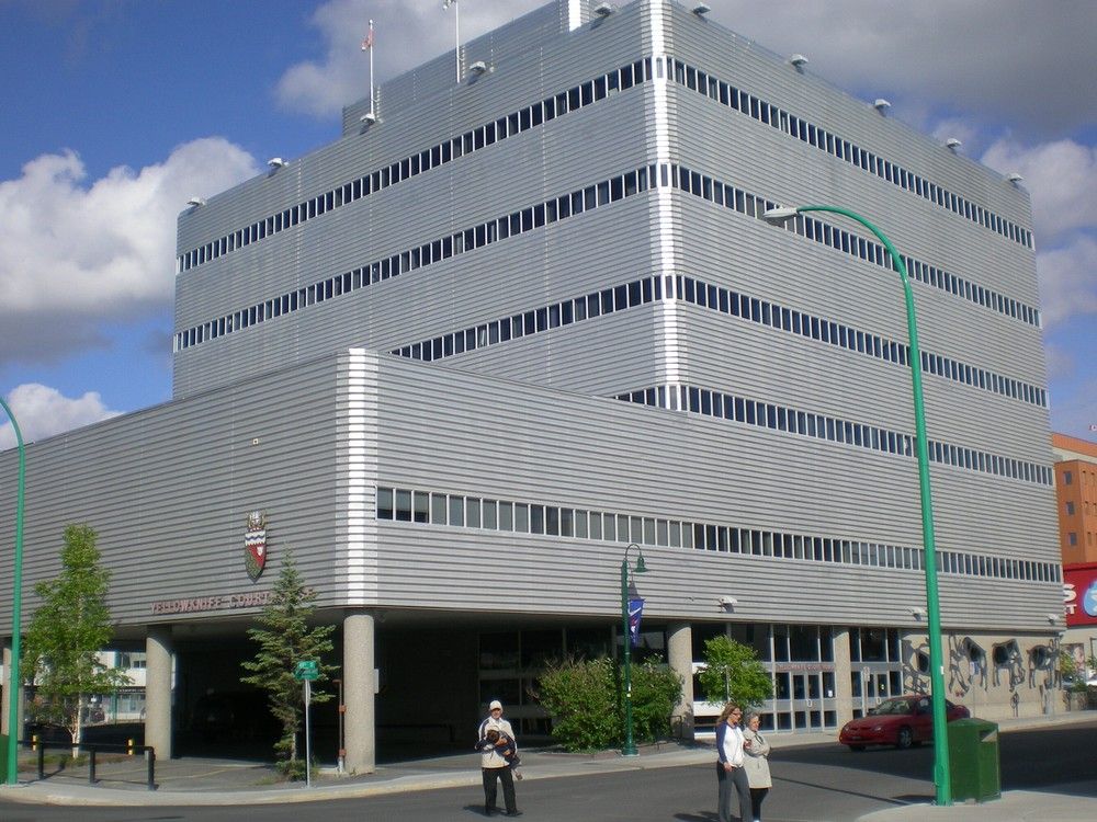 The Yellowknife courthouse. The Yellowknife courthouse.