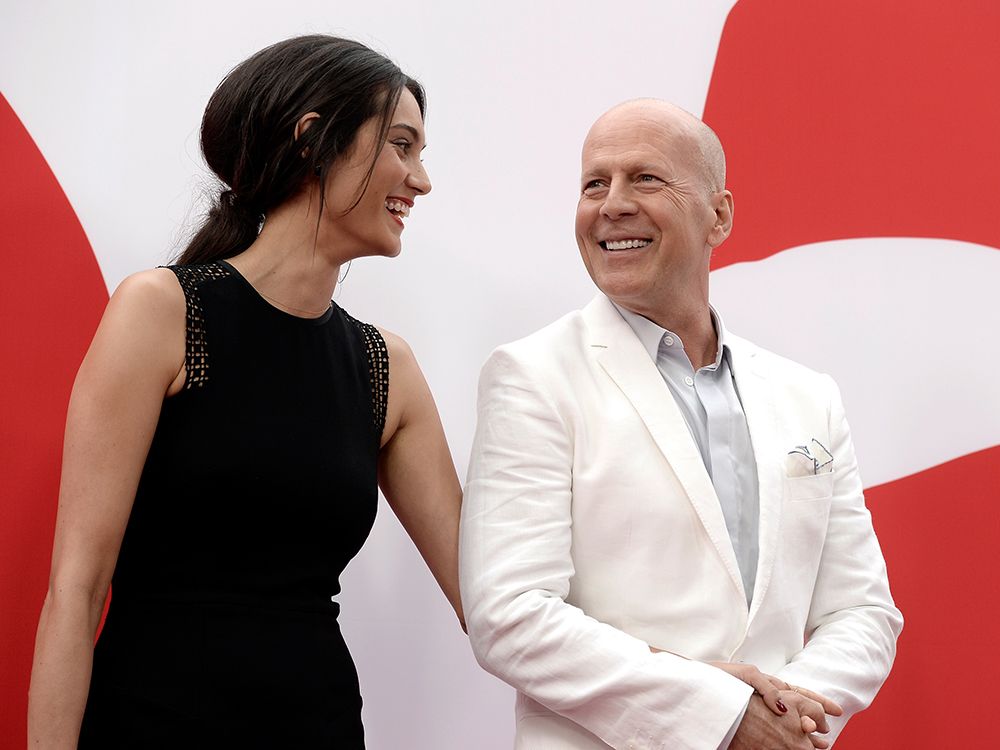  Emma Heming Willis and Bruce Willis in 2013.
