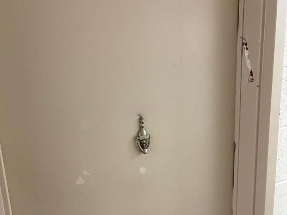 Mezuzahs were torn from the doorways of Jewish senior residents of a building in North York on Sunday, Dec. 7, 2025. City councillor James Pasternak shared a photo on X of one of the homes missing a mezuzah. Mezuzahs were torn from the doorways of Jewish senior residents of a building in North York on Sunday, Dec. 7, 2025. City councillor James Pasternak shared a photo on X of one of the homes missing a mezuzah.