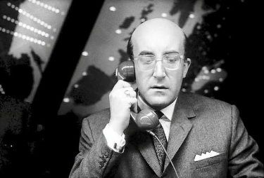    Peter Sellers appeared in Dr. Strangelove or How I Learned to Stop Worrying and Love the Bomb (1964) as US President Merkin Muffley, one of three roles he played in Stanley Kubrick's classic.