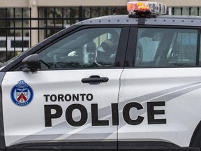 A Toronto police service vehicle