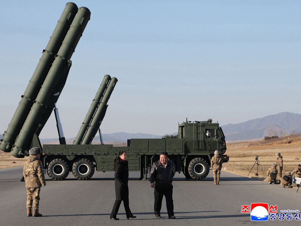 Kim Jong Un oversees test of new North Korean rocket system
