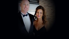 Lisa Banfield and Gabriel Wortman attend a family wedding in 2019.