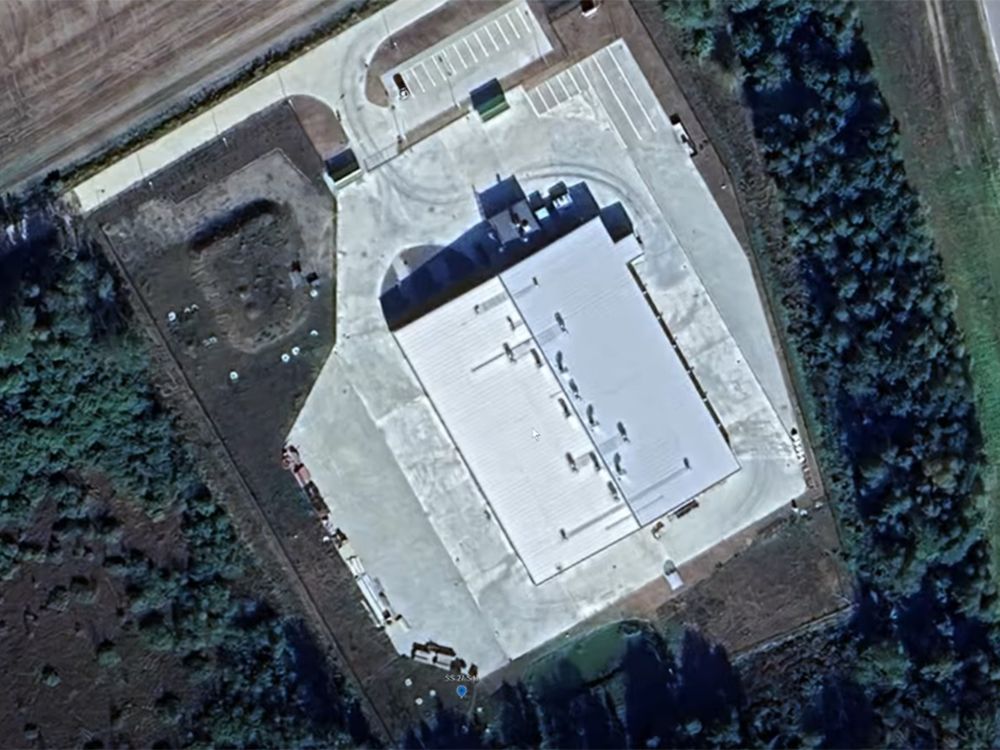  A storage facility for what a group of private military analysts say are Russian SS-27s, nuclear-armed intercontinental ballistic missiles.  The satellite image was part of a presentation by a group of private analysts documenting Russian military buildup near the borders of NATO countries.