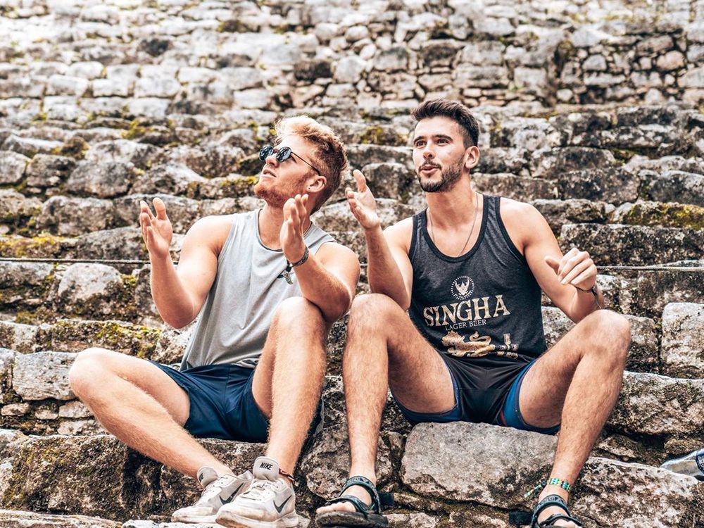  David Newman, left, and Baruch Apisdorf in 2022. Let’s Do Something, a non-profit born after the October 7, 2023 attacks in Israel was founded by Apisdorf in memory of his slain friend.