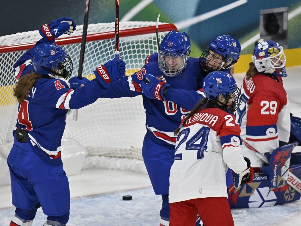What does U.S. women's dominant showing against Czechia in Olympic hockey opener mean?