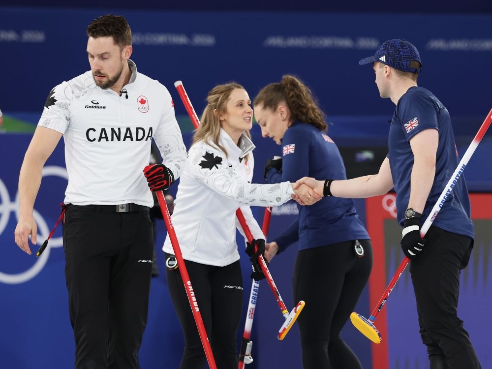 Canada's Peterman and Gallant struggle in two-loss day in Olympic mixed doubles curling