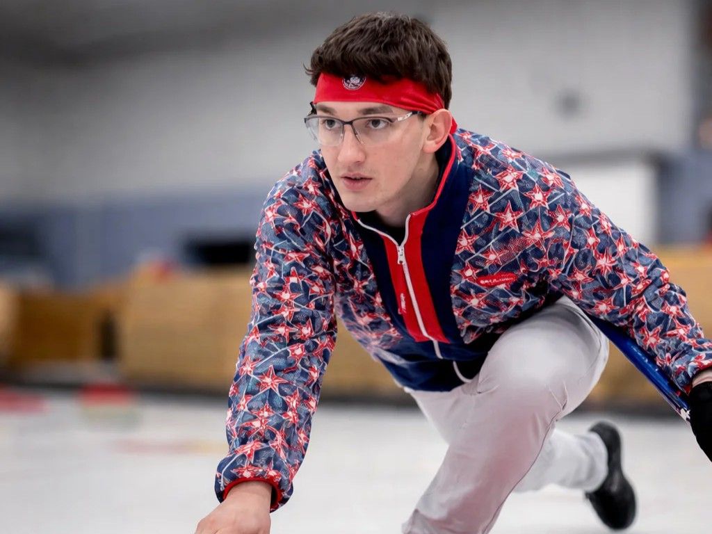 Is Team USA’s headband-wearing curling lead an Olympic meme in the making?