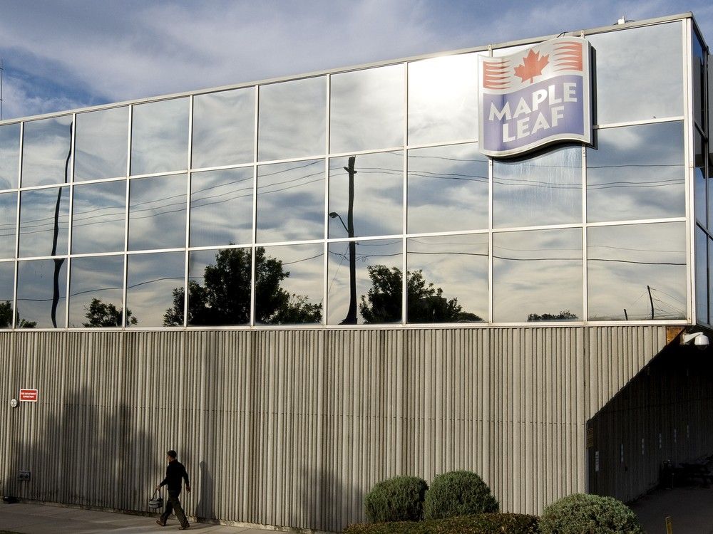  The Maple Leaf Foods plant that was shut down following a recall of meat products that have been linked to a listeria bacteria outbreak in Toronto, Wednesday, August 27, 2008.