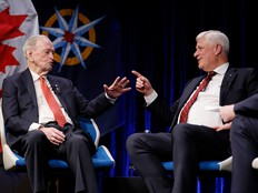 Jean Chrétien and Stephen Harper.