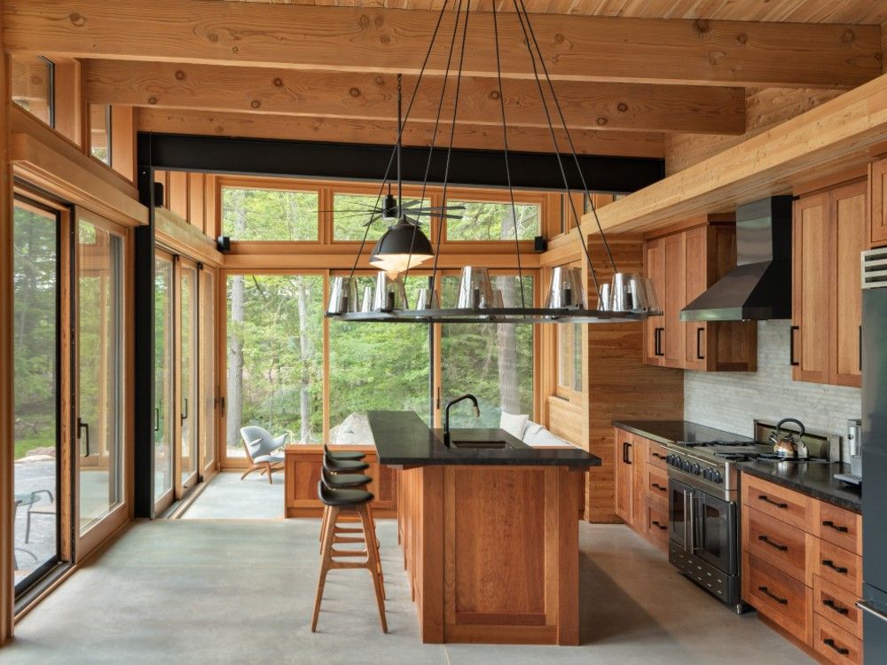  The kitchen at the Barlochan cottage.