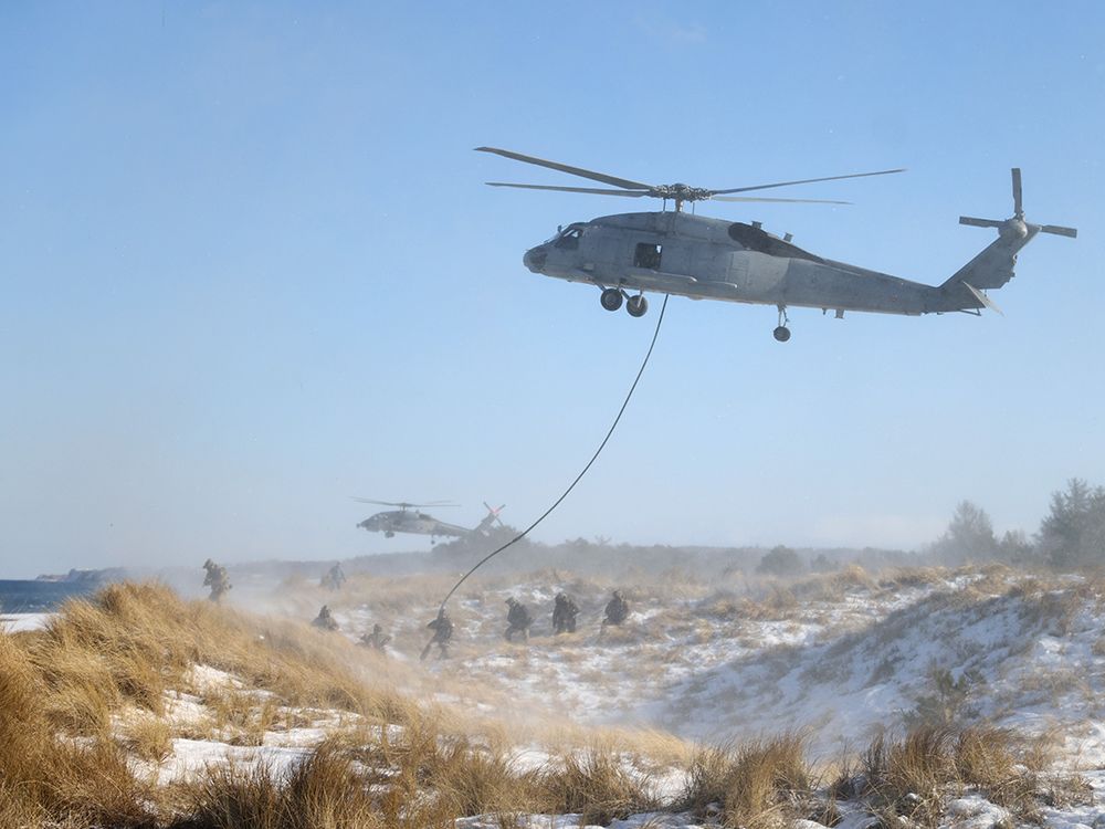 Around 3,000 NATO soldiers storm Baltic beach in exercise meant to deter Russia