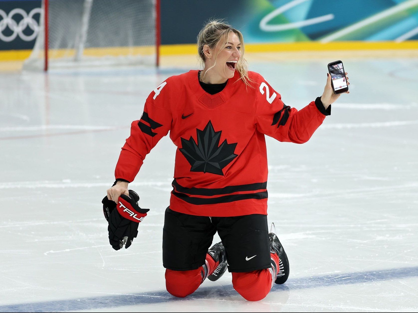 Off the ice Natalie Spooner is a TikTok star. On it she's one of Team Canada's heartbeats