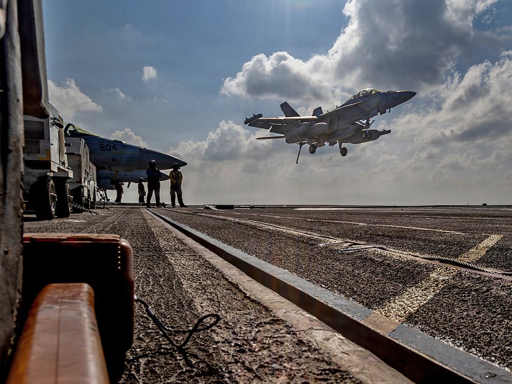 Iranian drone shot down approaching U.S. aircraft carrier in Arabian Sea