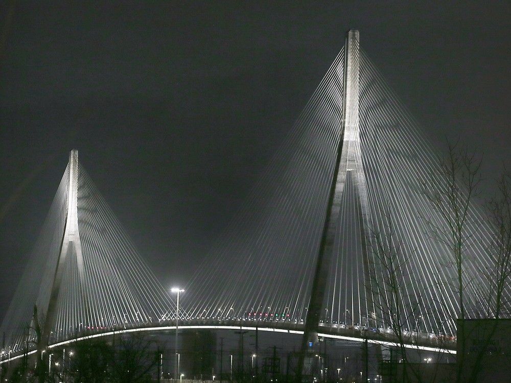  The Gordie Howe International Bridge in Windsor is shown on Wednesday, December 10, 2025.