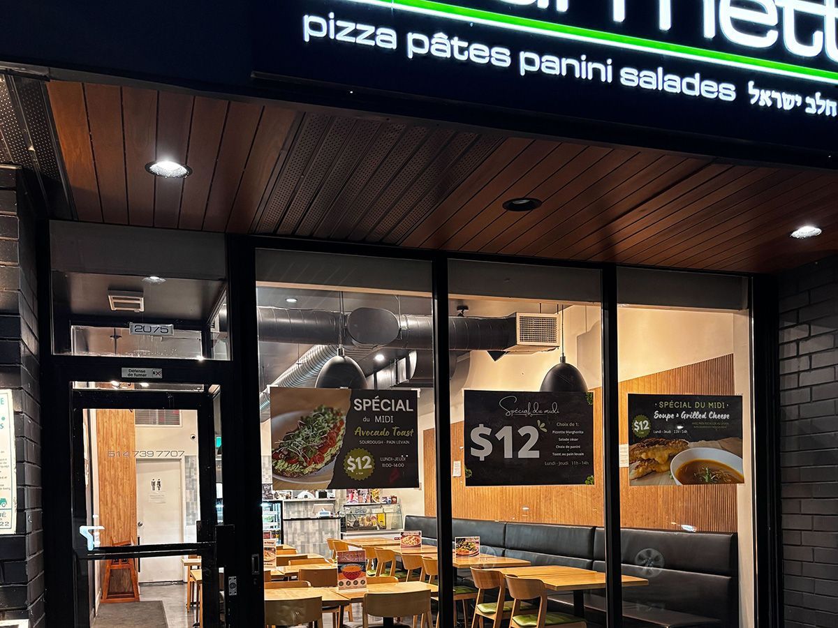 Graffiti swastikas have been removed from Italian kosher restaurant Gourmetti in Montreal.