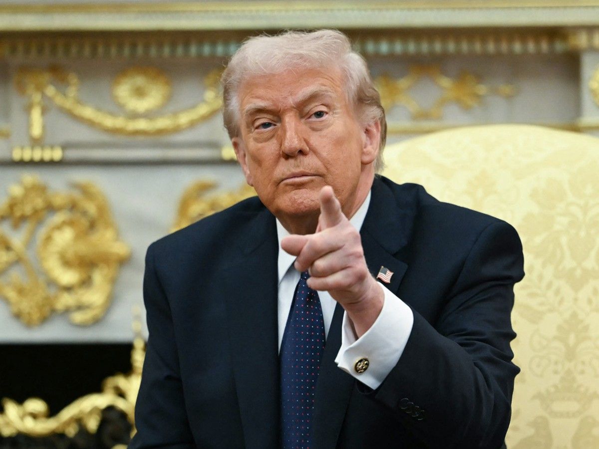 U.S. President Donald Trump speaks during a meeting with German Chancellor Friedrich Merz in the Oval Office of the White House in Washington, DC on March 3, 2026. U.S. President Donald Trump speaks during a meeting with German Chancellor Friedrich Merz in the Oval Office of the White House in Washington, DC on March 3, 2026.