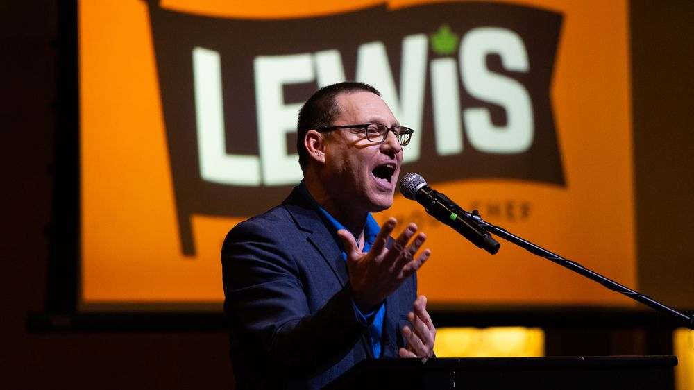  NDP leadership candidate Avi Lewis speaks in Ottawa on March 5, 2026. Hyungcheol Park/Postmedia.