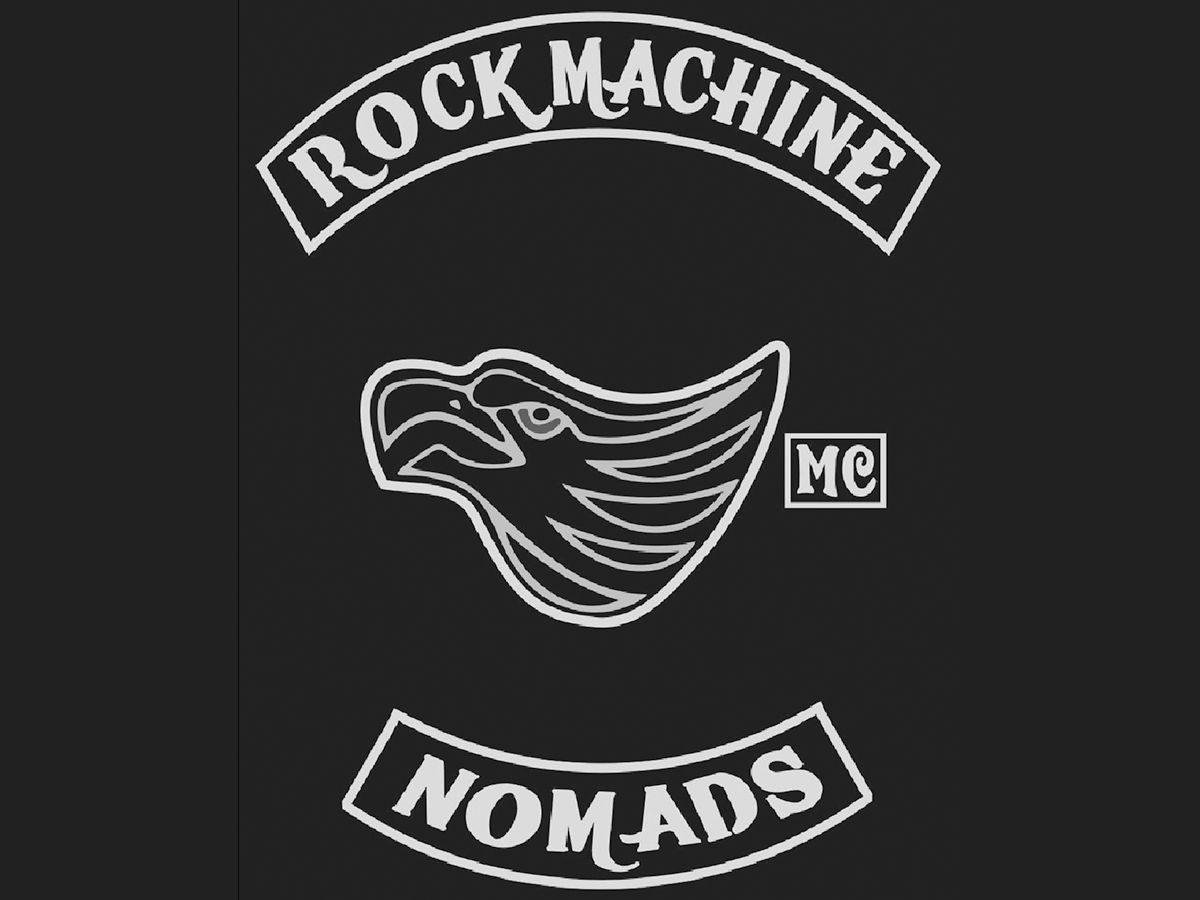  The Rock Machine logo was “inspired from a totem pole,” says Shawn Brown, the club’s former national president, who says he designed it.
