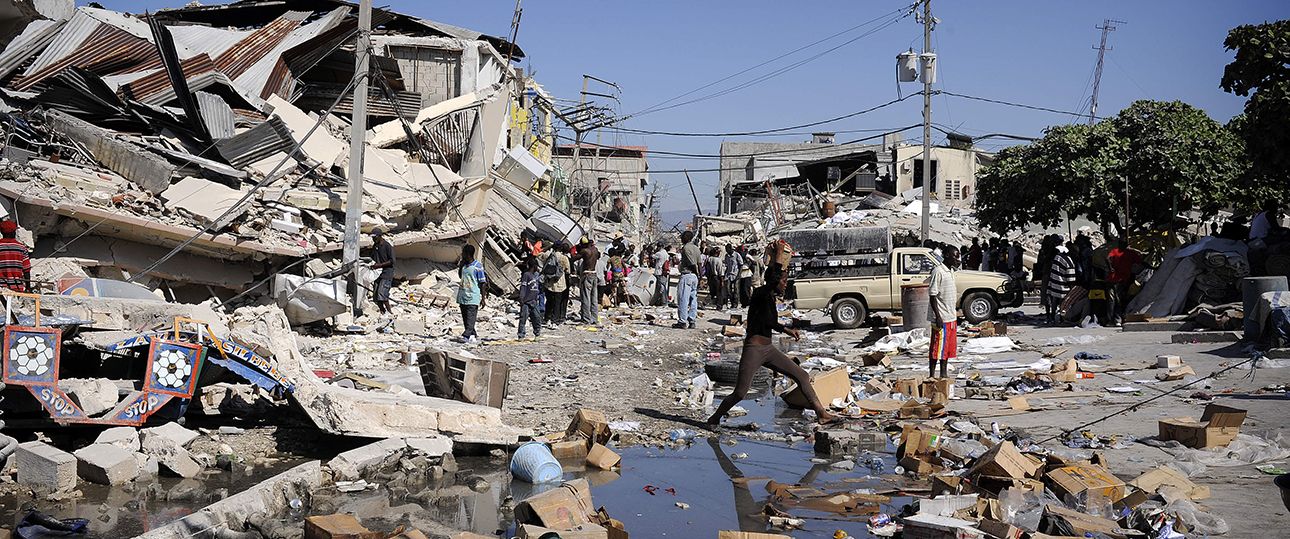 A street in Port-au-Prince, just days after a 7.0-magnitude earthquake struck Haiti on Jan. 12, 2010, ultimately killing more than 200,000 people, according to some estimates.