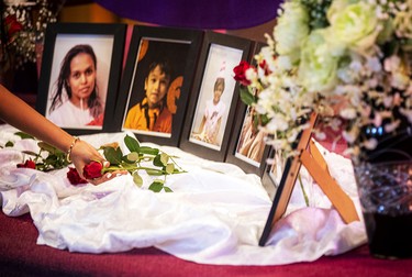 A memorial mass held at Ottawa’s St. Monica Parish after a mother, her four young children and a family friend were stabbed to death in 2024.