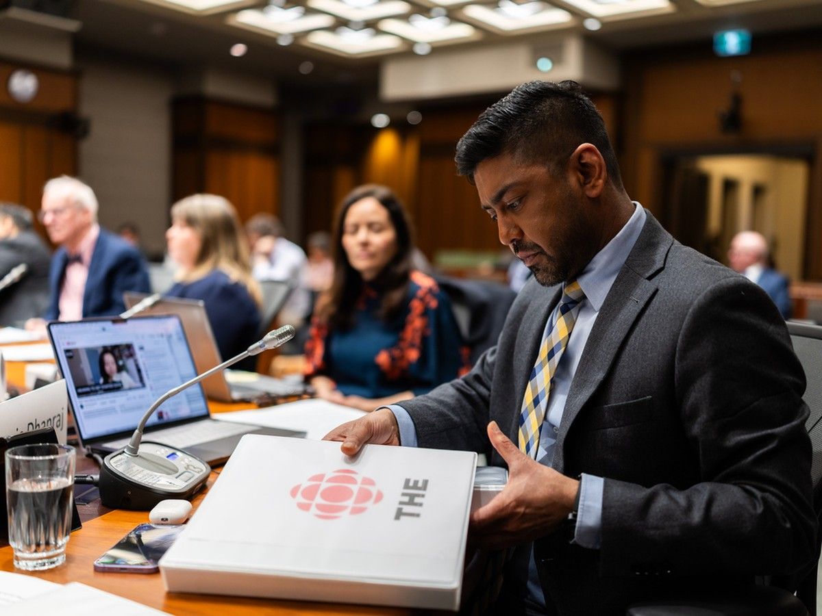 Travis Dhanraj, former journalist attends as a witness at the Standing Committee on Canadian Heritage on State of the Journalism and Media Sectors held at the West Block on Parliament Hill in Ottawa on March 10, 2026.