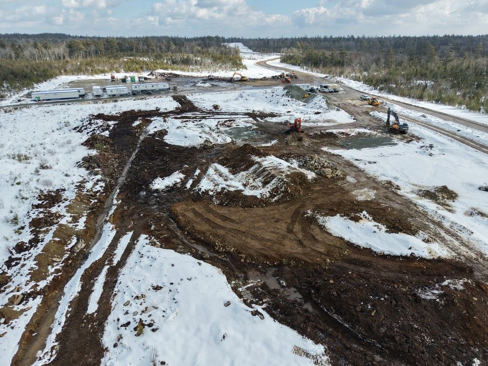 Construction takes place at the Mersey River site. The Mersey River wind project will be Nova Scotia's first licensed renewable energy retailer.