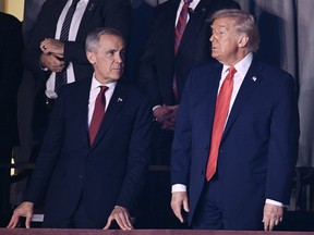 Mark Carney and Donald Trump.