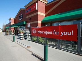 The Co-op grocery store at 18370 Lessard Rd in Edmonton, Alta.