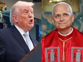 Donald Trump and Pope Leo
