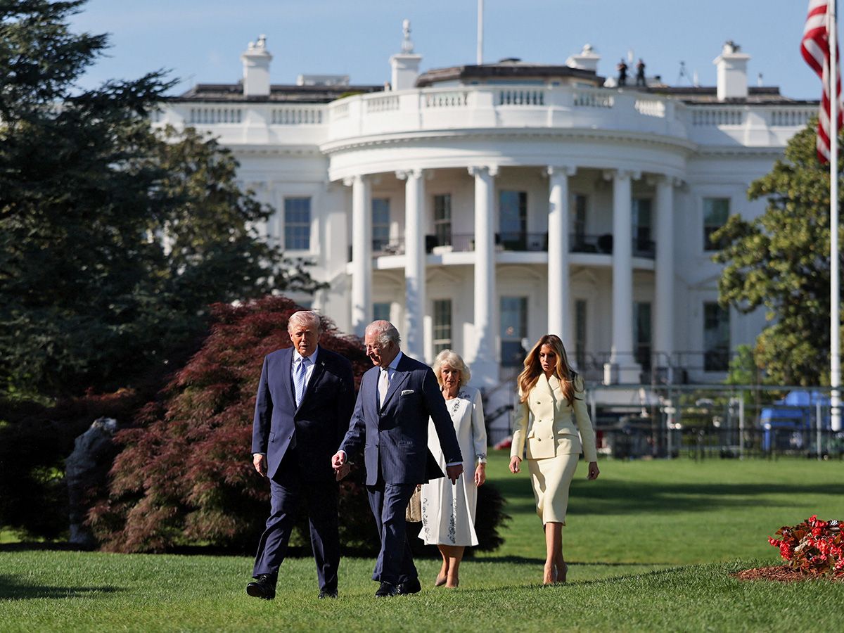 Trump welcomes King Charles to White House as four-day visit starts