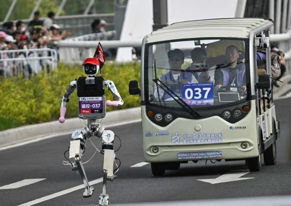 Humanoid robots have become a common sight in China in recent years. (Pedro PARDO/AFP)