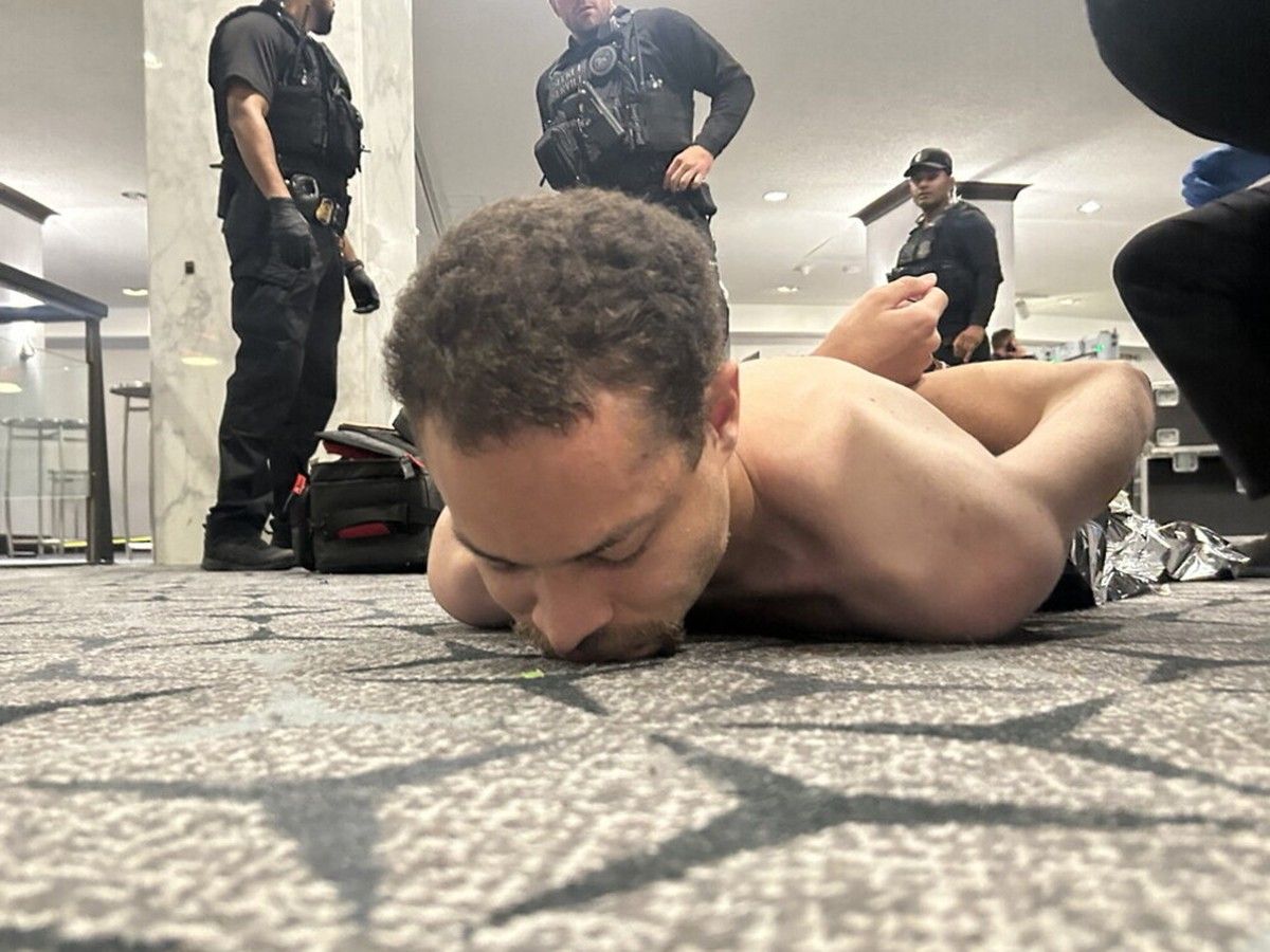 Alleged suspect on the ground