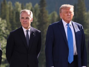 Mark Carney and Donald Trump.