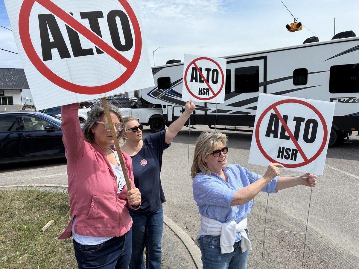 Farmers, conservationists and rural communities are uniting to protest high-speed rail