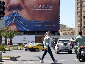 Tehran street scene.