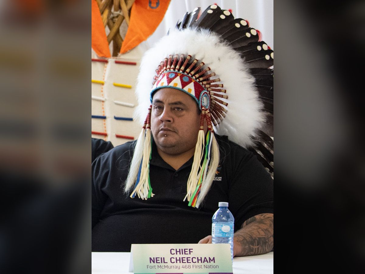  Fort McMurray #468 First Nation Chief Neil Cheecham in 2023.