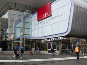 Simon Fraser University's Surrey, BC campus Wednesday, October 31, 2018.