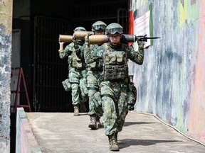 Taiwanese soldiers.