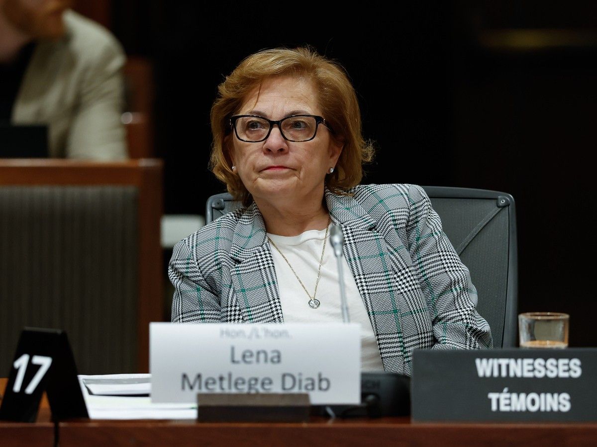 Minister of Immigration, Refugees and Citizenship Lena Metlege Diab attends Standing Committee on Citizenship and Immigration at the West Block on Parliament Hill in Ottawa on Monday, May 4, 2026.