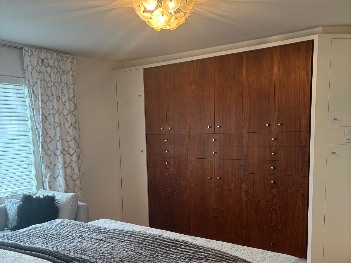 Weekend decorator: A boring bedroom gets a moody makeover 