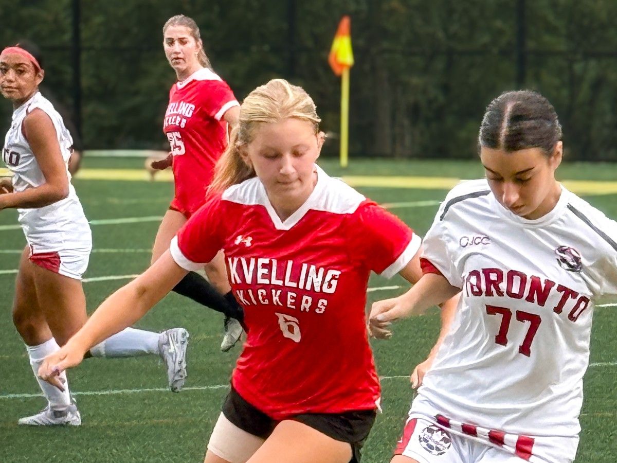  A Toronto soccer athlete competes with confidence and determination, representing her delegation with pride at the 2025 Games.