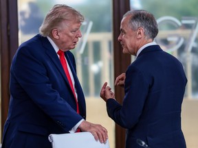 Donald Trump and Mark Carney.