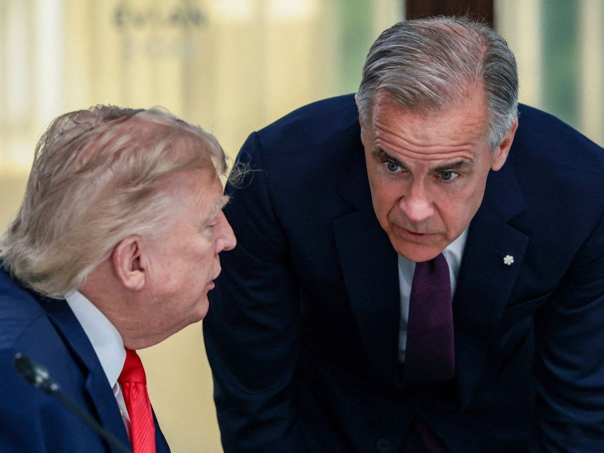 Hot mic at G7 summit catches Carney defending Chinese EV deal to Trump