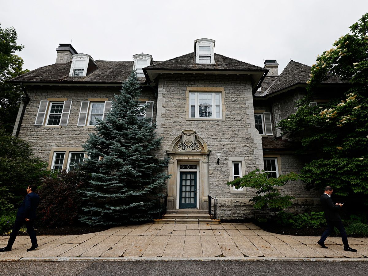24 Sussex Drive, the currently uninhabitable official residence of the prime minister of Canada, in Ottawa on June 25, 2026. 24 Sussex Drive, the currently uninhabitable official residence of the prime minister of Canada, in Ottawa on June 25, 2026.